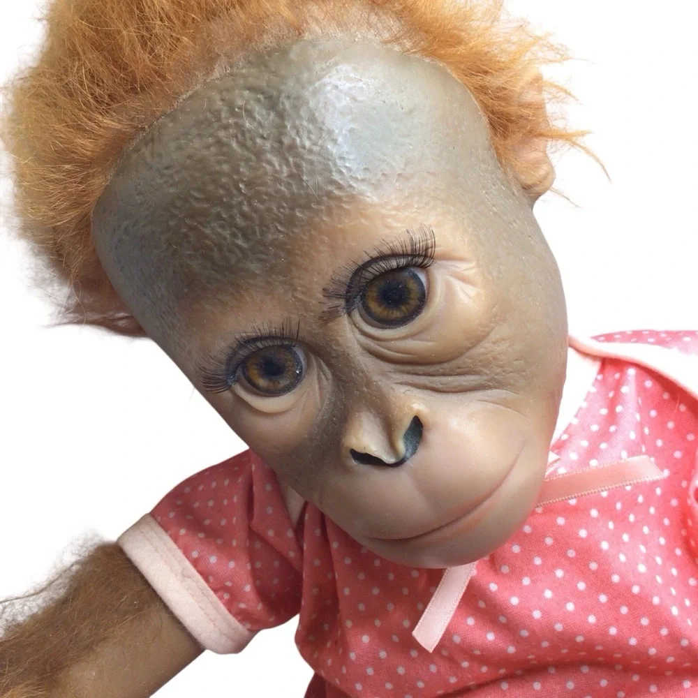 Ashton-Drake Annabelle’s Hugs 22” Lifelike Monkey Doll RealTouch Vinyl - Picture 5 of 13